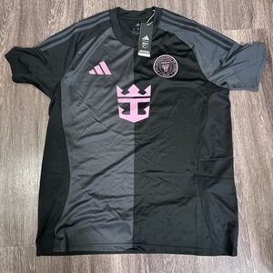Adidas Black and Pink MESSI Soccer Jersey